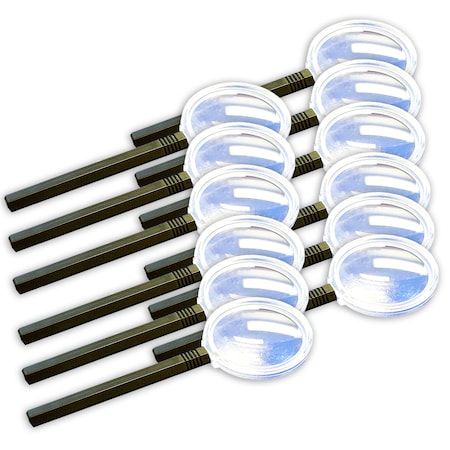 Supertek Magnifier, 3X, Plastic, 6in., 12PK PH30198/5-SP